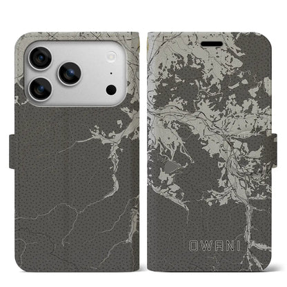 【大鰐（青森県）】地図柄iPhoneケース（手帳タイプ）