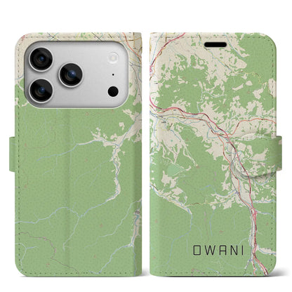 【大鰐（青森県）】地図柄iPhoneケース（手帳タイプ）