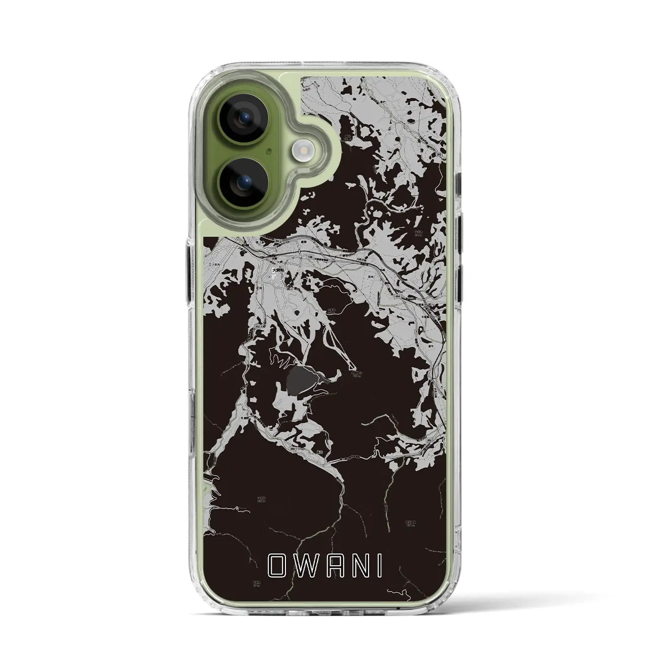 【大鰐（青森県）】地図柄iPhoneケース（MagSafeタイプ）