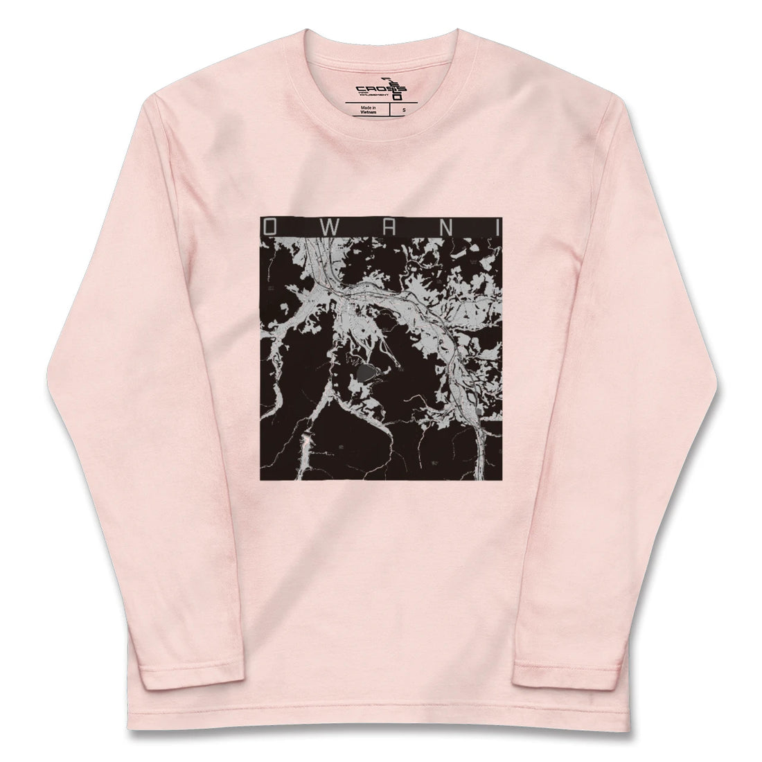 【大鰐(青森県)】地図柄ロングスリーブTシャツ