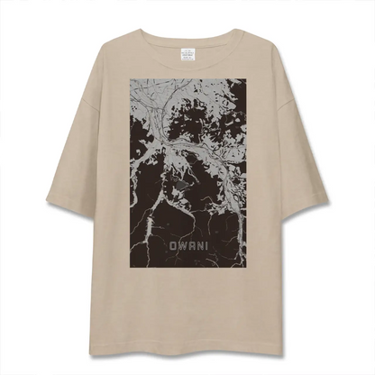 【大鰐（青森県）】地図柄ビッグシルエットTシャツ