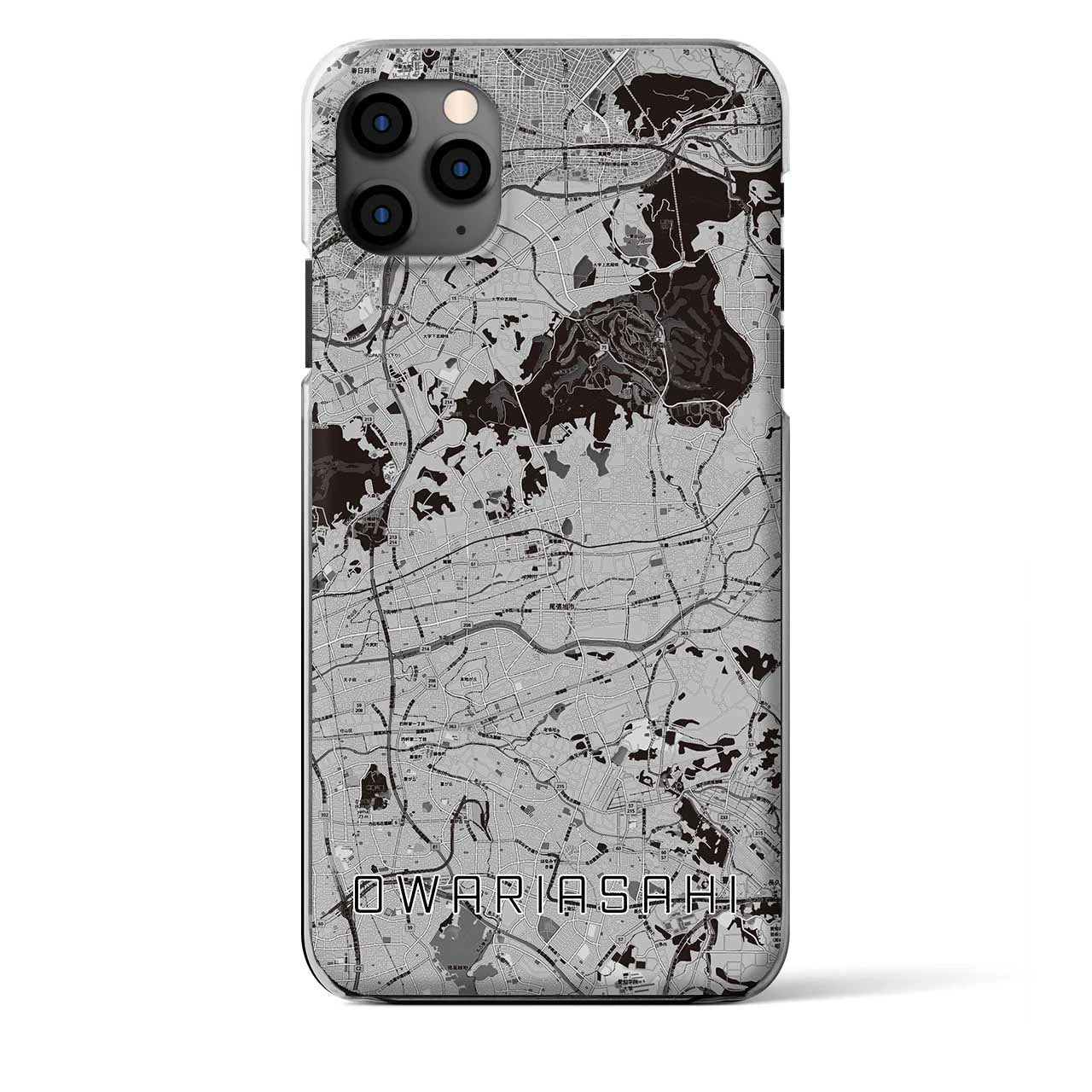 【尾張旭（愛知県）】地図柄iPhoneケース（クリアタイプ）