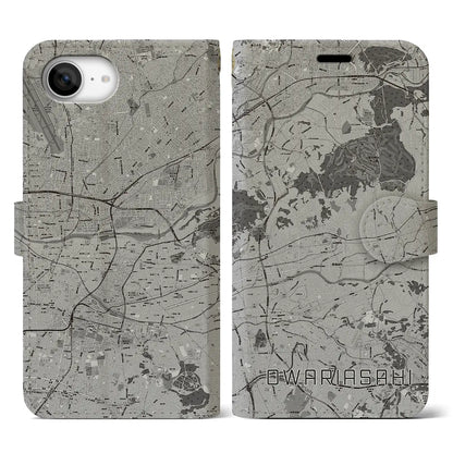 【尾張旭（愛知県）】地図柄iPhoneケース（手帳タイプ）