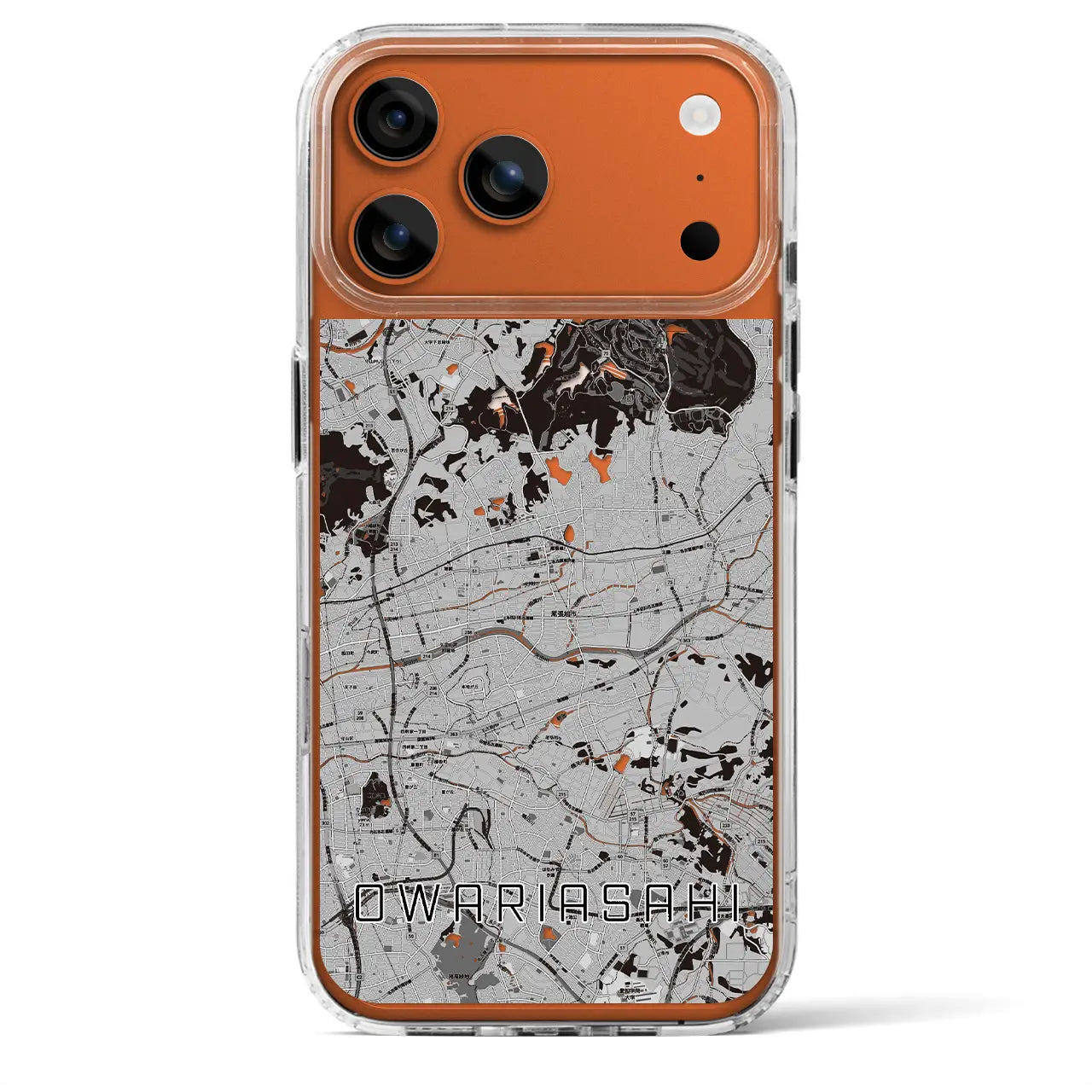 【尾張旭（愛知県）】地図柄iPhoneケース（MagSafeタイプ）