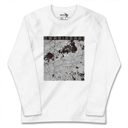 【尾張旭（愛知県）】地図柄ロングスリーブTシャツ