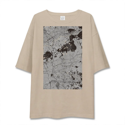【尾張旭（愛知県）】地図柄ビッグシルエットTシャツ
