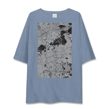 【尾張旭（愛知県）】地図柄ビッグシルエットTシャツ