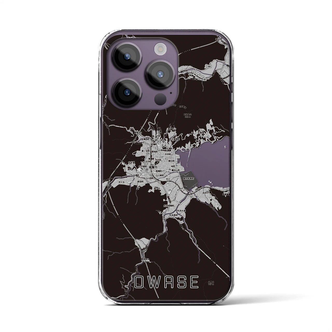 【尾鷲2（三重県）】地図柄iPhoneケース（クリアタイプ）