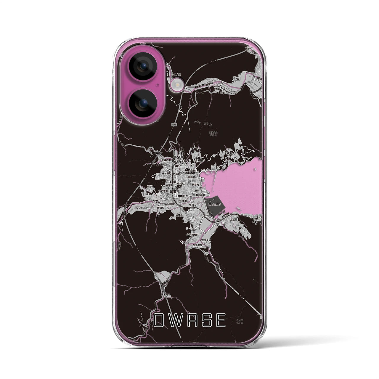 【尾鷲2（三重県）】地図柄iPhoneケース（クリアタイプ）