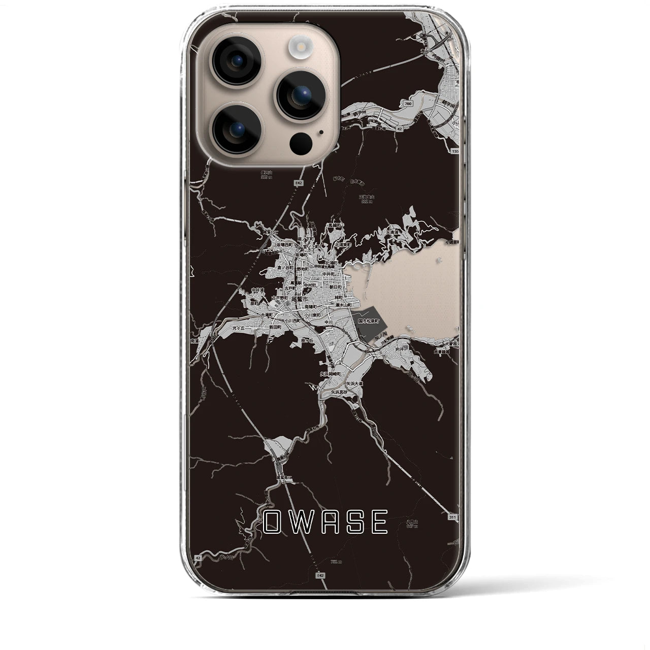 【尾鷲2（三重県）】地図柄iPhoneケース（クリアタイプ）