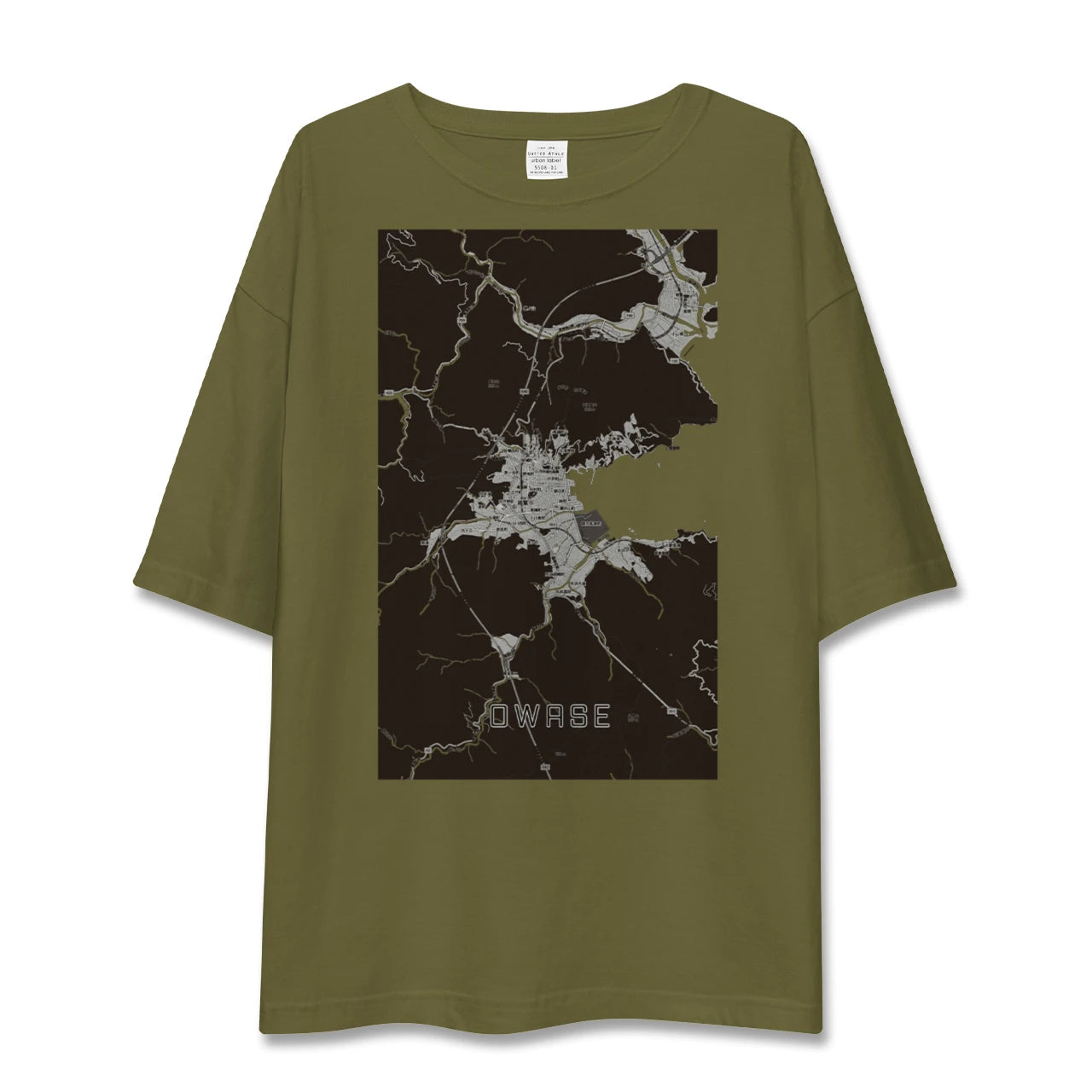 【尾鷲（三重県）】地図柄ビッグシルエットTシャツ