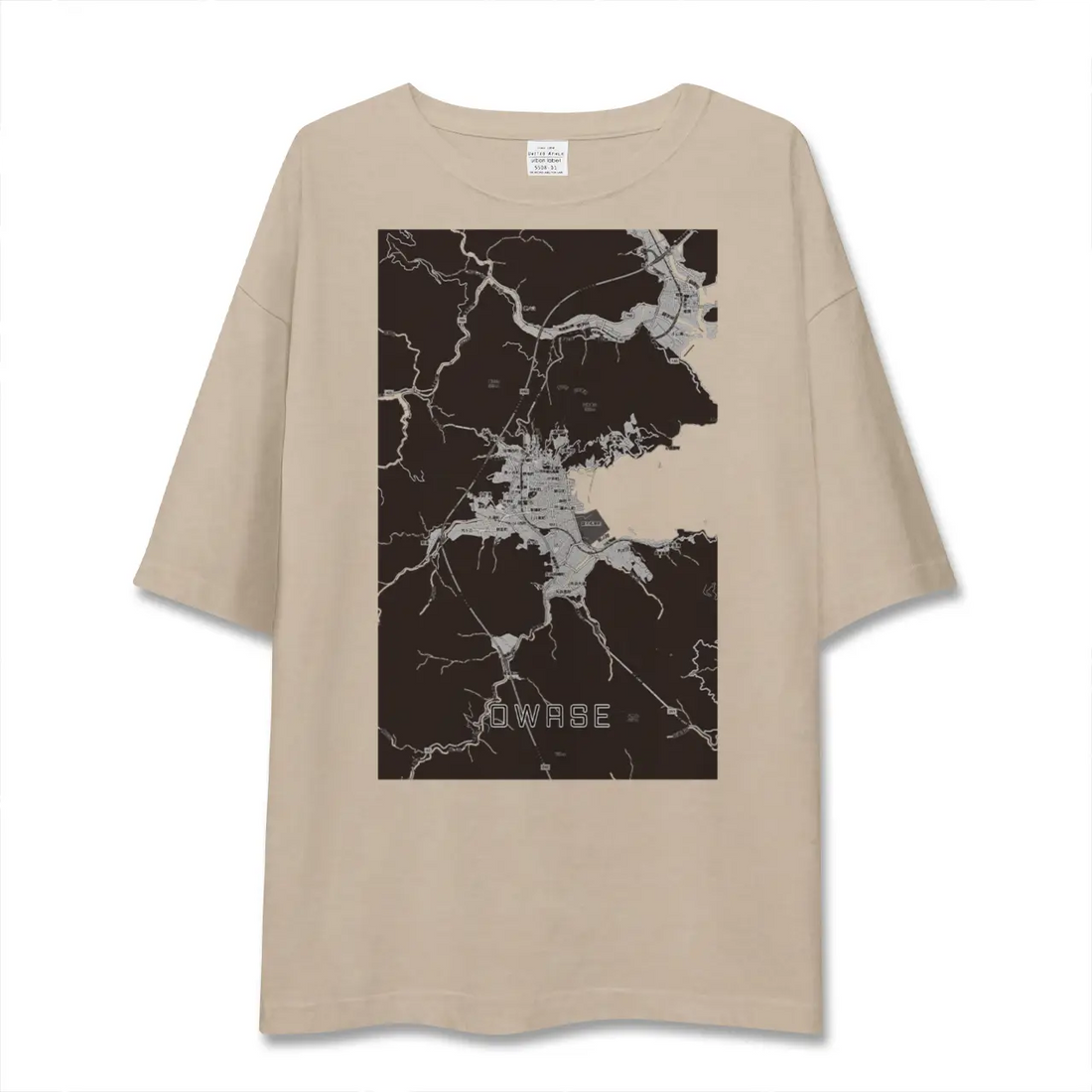 【尾鷲2（三重県）】地図柄ビッグシルエットTシャツ