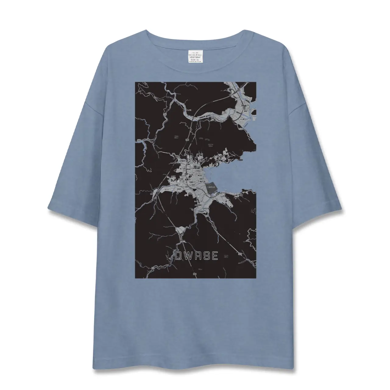 【尾鷲2（三重県）】地図柄ビッグシルエットTシャツ