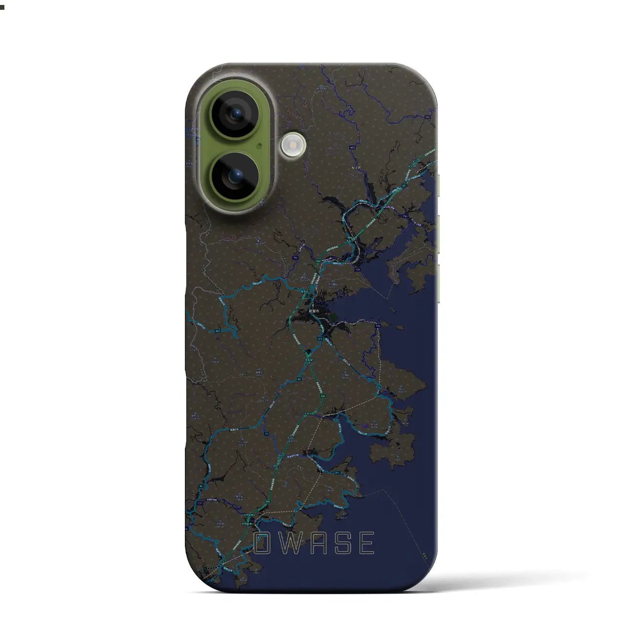 【尾鷲（三重県）】地図柄iPhoneケース（バックカバータイプ）