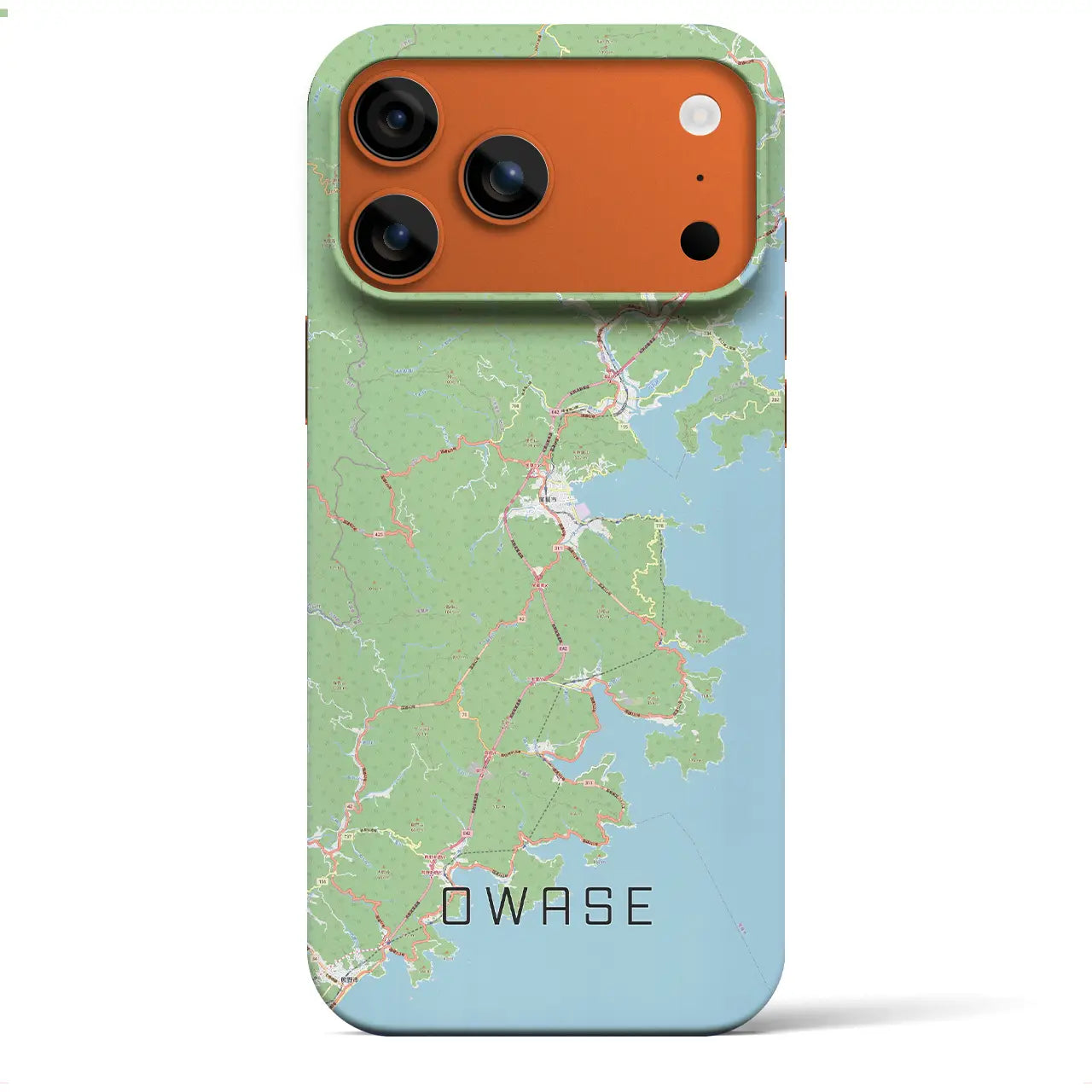 【尾鷲（三重県）】地図柄iPhoneケース（バックカバータイプ）