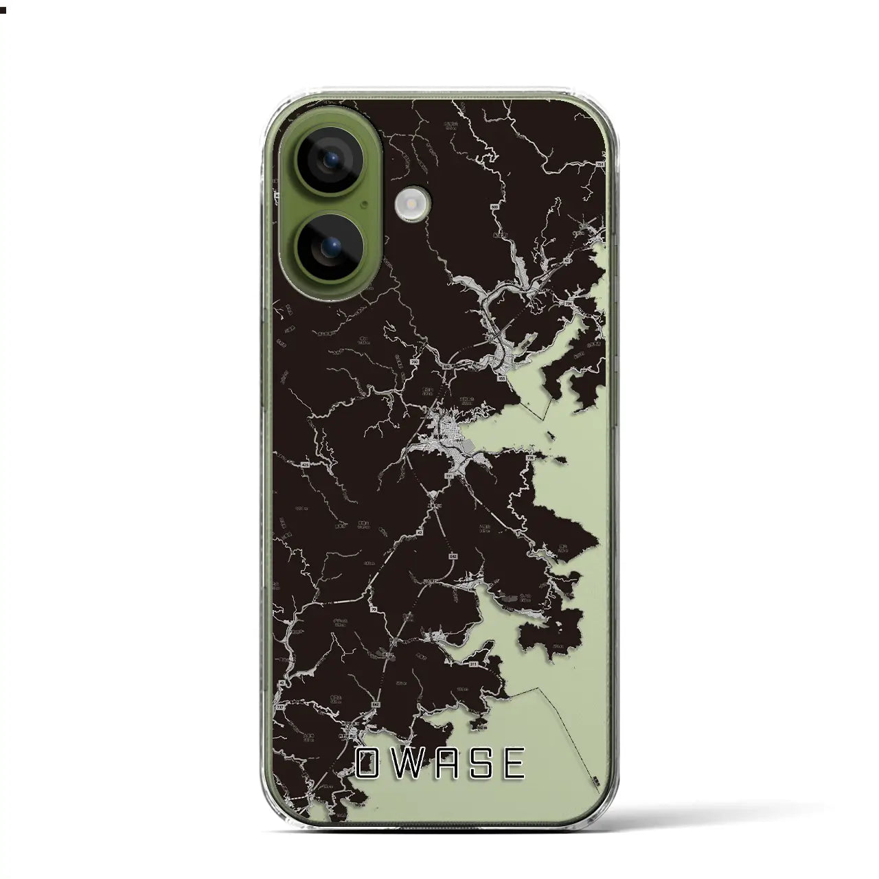 【尾鷲（三重県）】地図柄iPhoneケース（クリアタイプ）