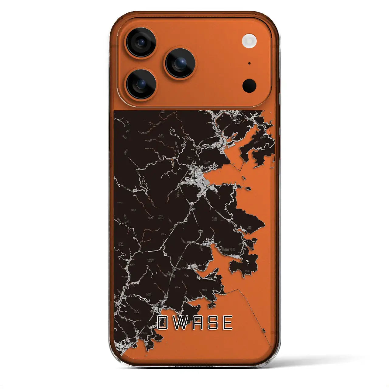 【尾鷲（三重県）】地図柄iPhoneケース（クリアタイプ）