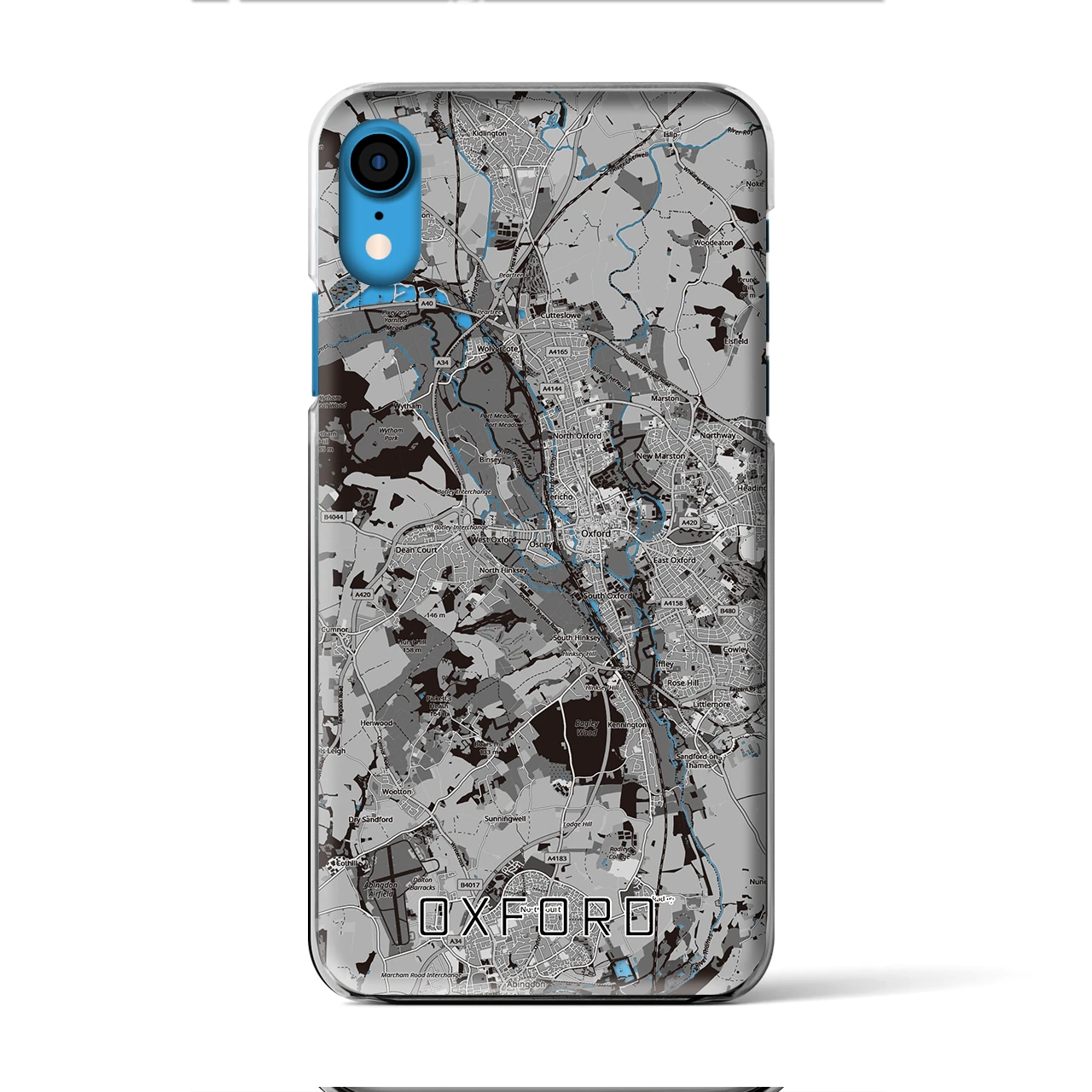 【オックスフォード（イギリス）】地図柄iPhoneケース（クリアタイプ）