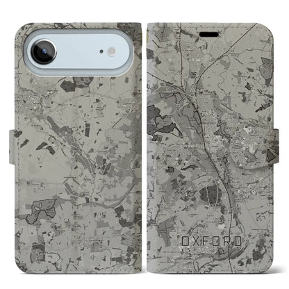 【オックスフォード（イギリス）】地図柄iPhoneケース（手帳タイプ）