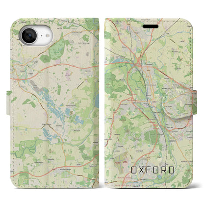 【オックスフォード（イギリス）】地図柄iPhoneケース（手帳タイプ）