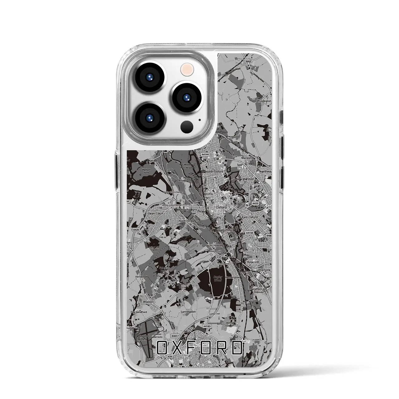 【オックスフォード（イギリス）】地図柄iPhoneケース（MagSafeタイプ）