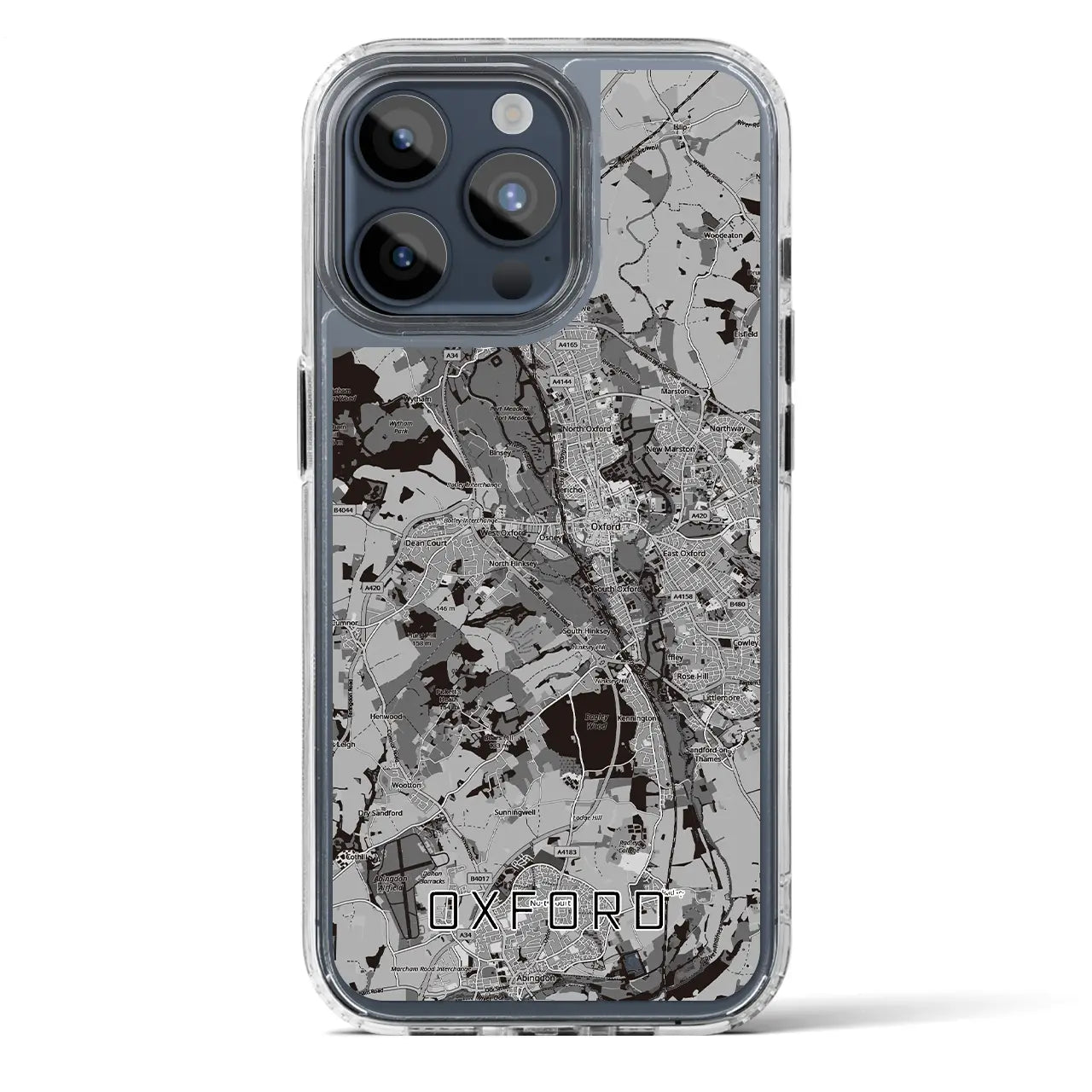 【オックスフォード（イギリス）】地図柄iPhoneケース（MagSafeタイプ）