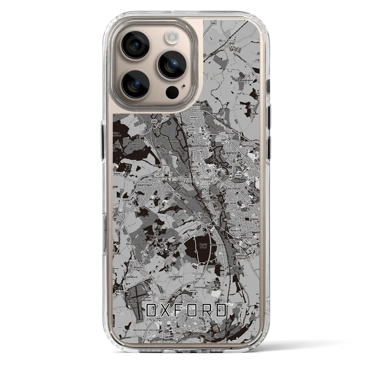 【オックスフォード（イギリス）】地図柄iPhoneケース（MagSafeタイプ）