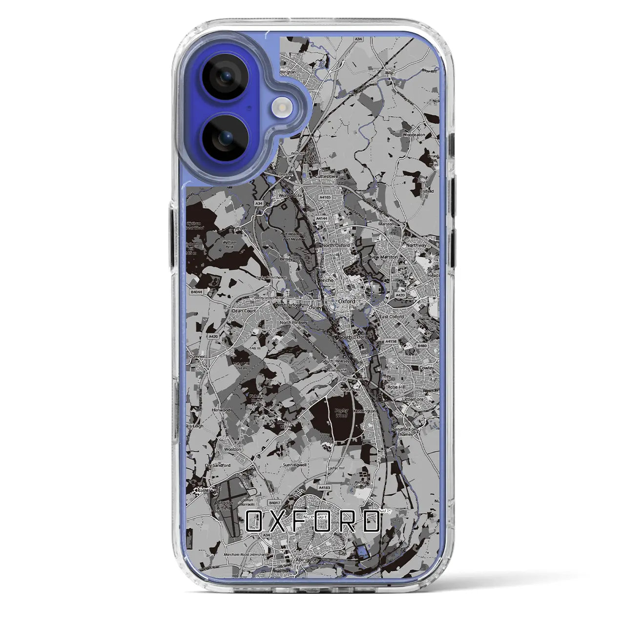 【オックスフォード（イギリス）】地図柄iPhoneケース（MagSafeタイプ）