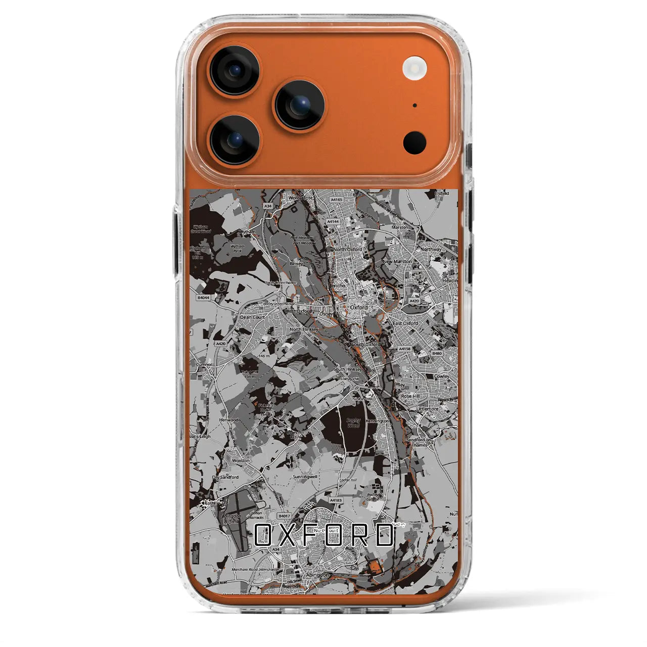 【オックスフォード（イギリス）】地図柄iPhoneケース（MagSafeタイプ）