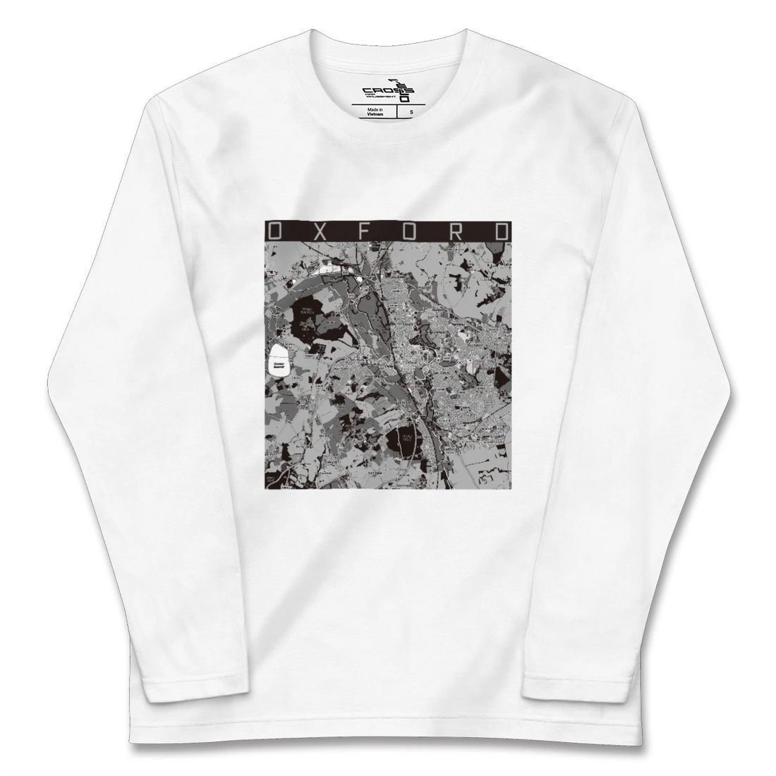 【オックスフォード(イギリス)】地図柄ロングスリーブTシャツ