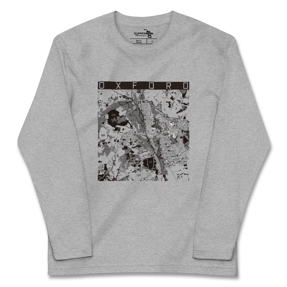 【オックスフォード(イギリス)】地図柄ロングスリーブTシャツ