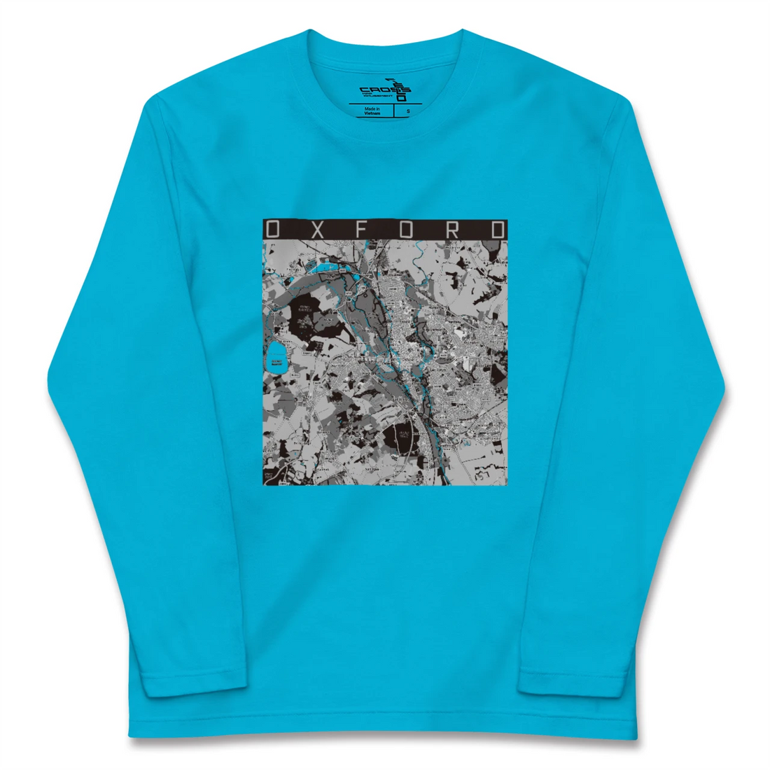 【オックスフォード(イギリス)】地図柄ロングスリーブTシャツ