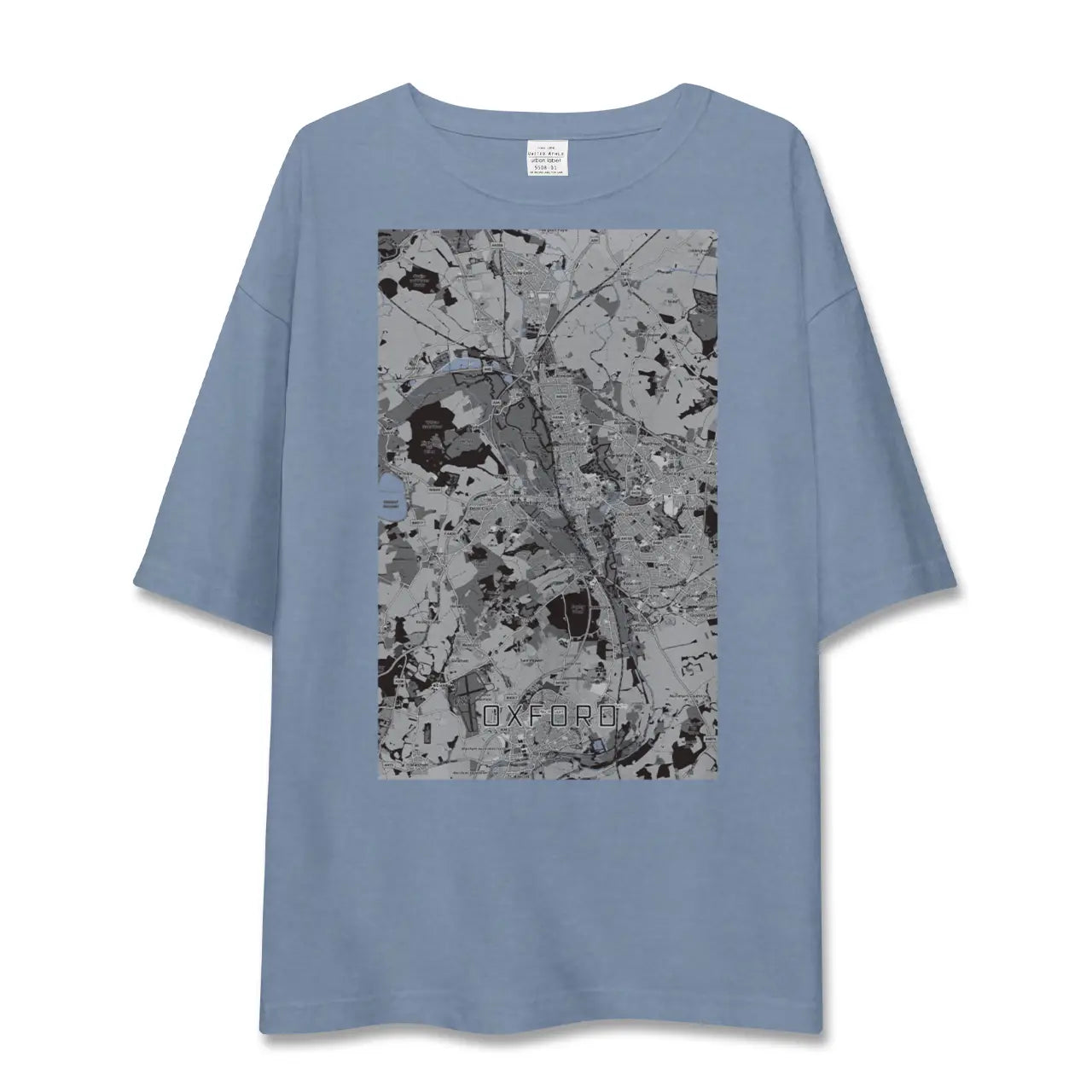 【オックスフォード（イギリス）】地図柄ビッグシルエットTシャツ