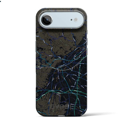 【小矢部（富山県）】地図柄iPhoneケース（バックカバータイプ）