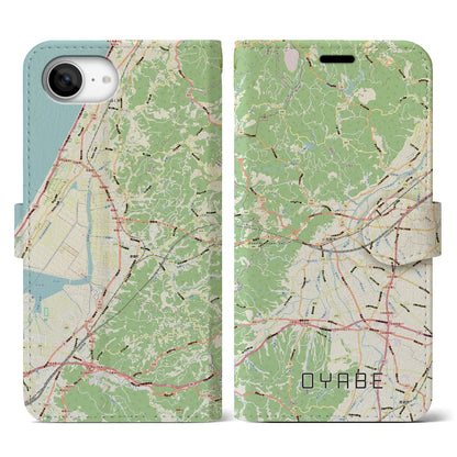 【小矢部（富山県）】地図柄iPhoneケース（手帳タイプ）