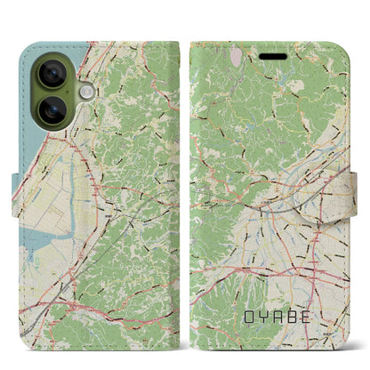 【小矢部（富山県）】地図柄iPhoneケース（手帳タイプ）