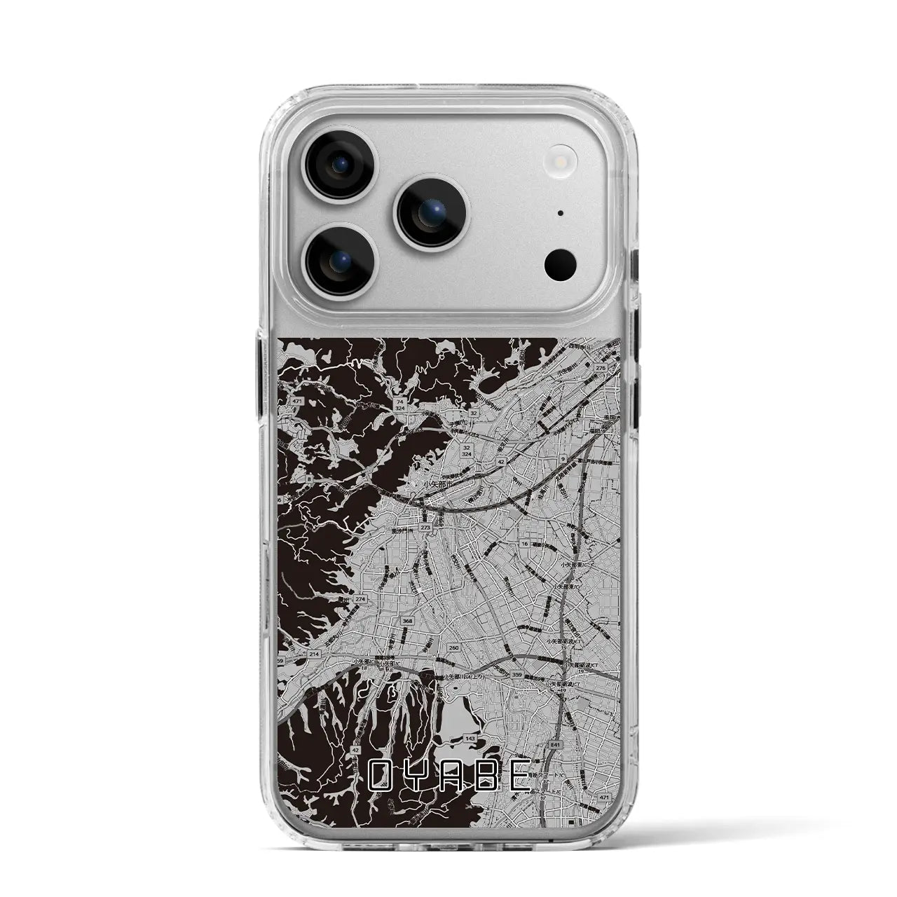 【小矢部（富山県）】地図柄iPhoneケース（MagSafeタイプ）