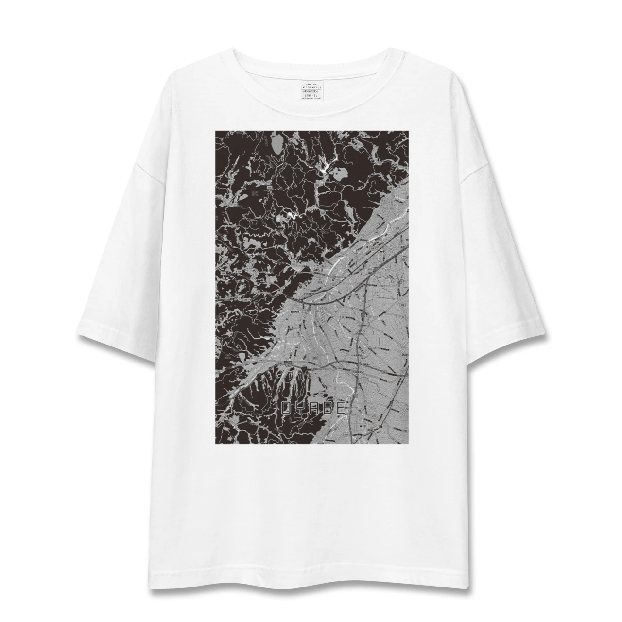 【小矢部（富山県）】地図柄ビッグシルエットTシャツ