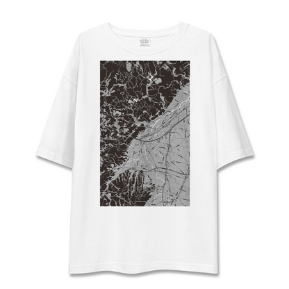 【小矢部（富山県）】地図柄ビッグシルエットTシャツ