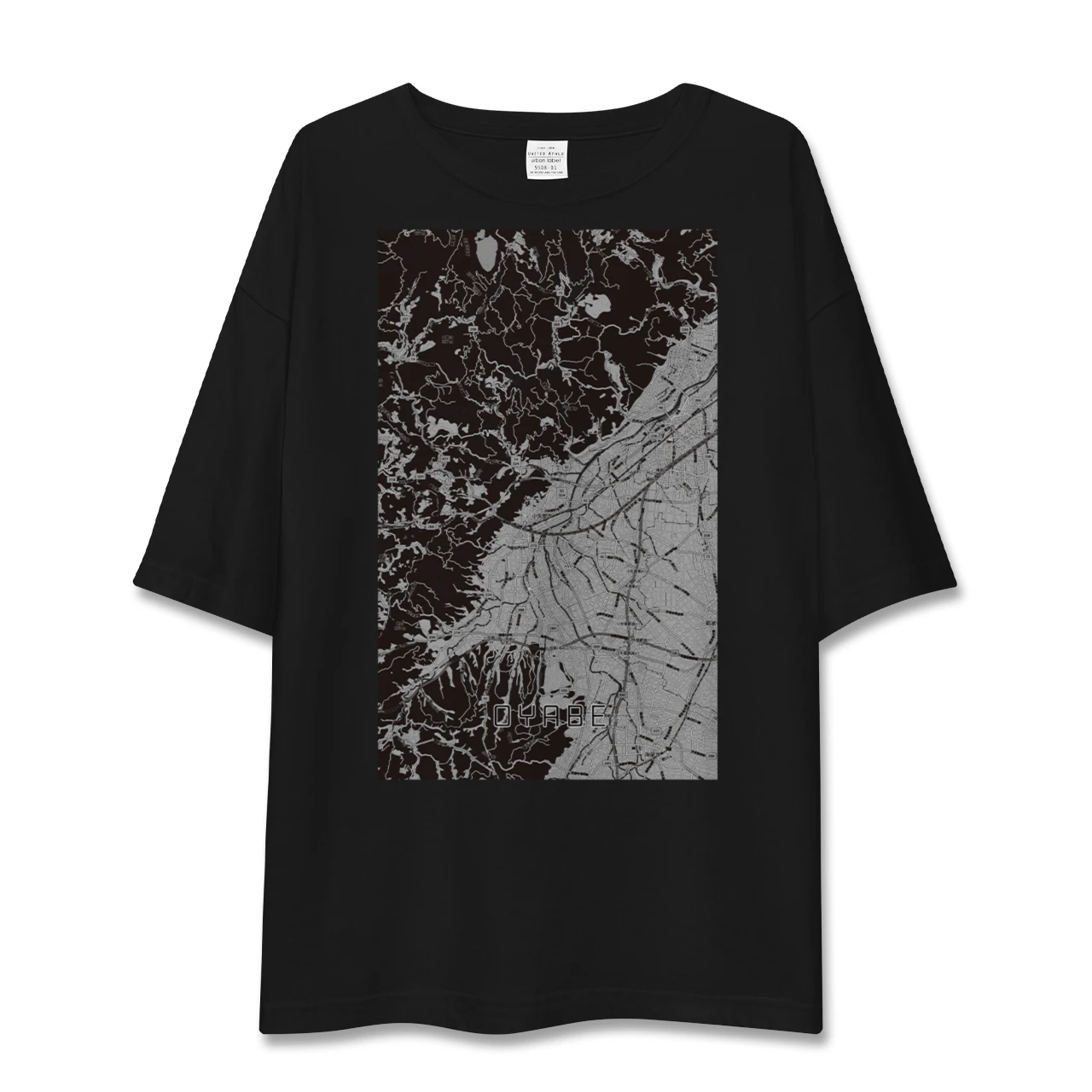 【小矢部（富山県）】地図柄ビッグシルエットTシャツ