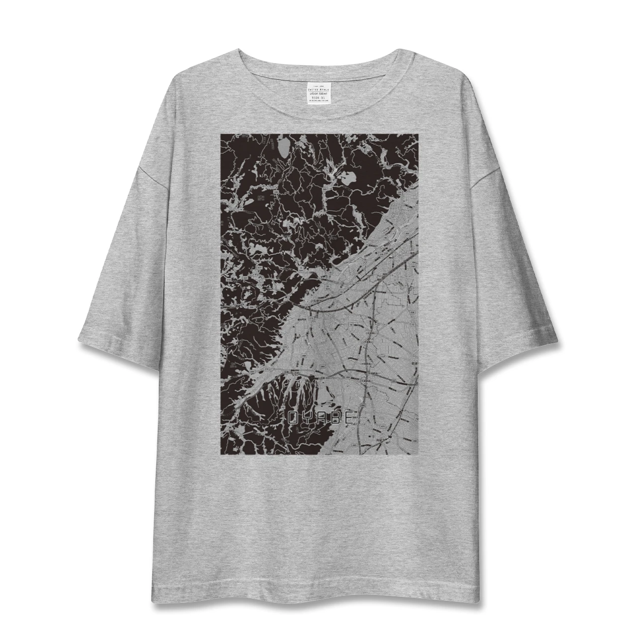 【小矢部（富山県）】地図柄ビッグシルエットTシャツ