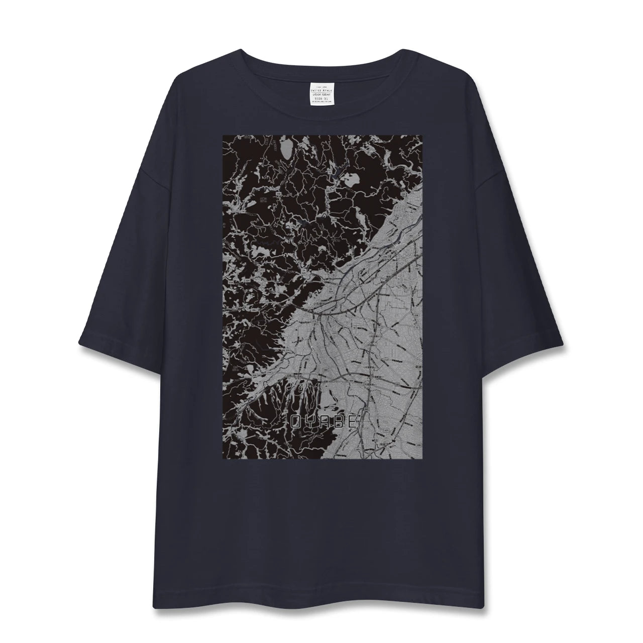 【小矢部（富山県）】地図柄ビッグシルエットTシャツ