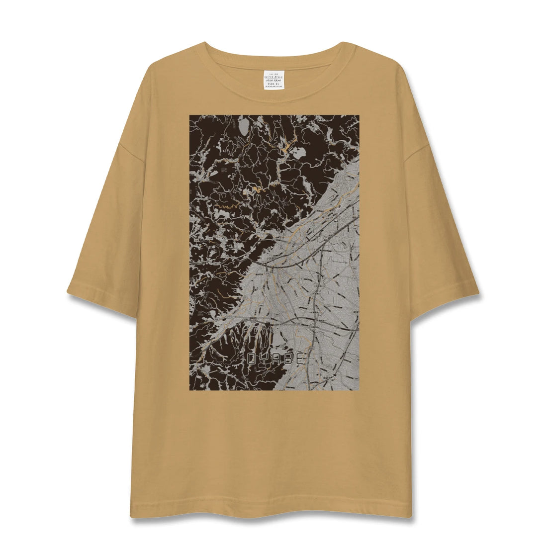 【小矢部(富山県)】地図柄ビッグシルエットTシャツ