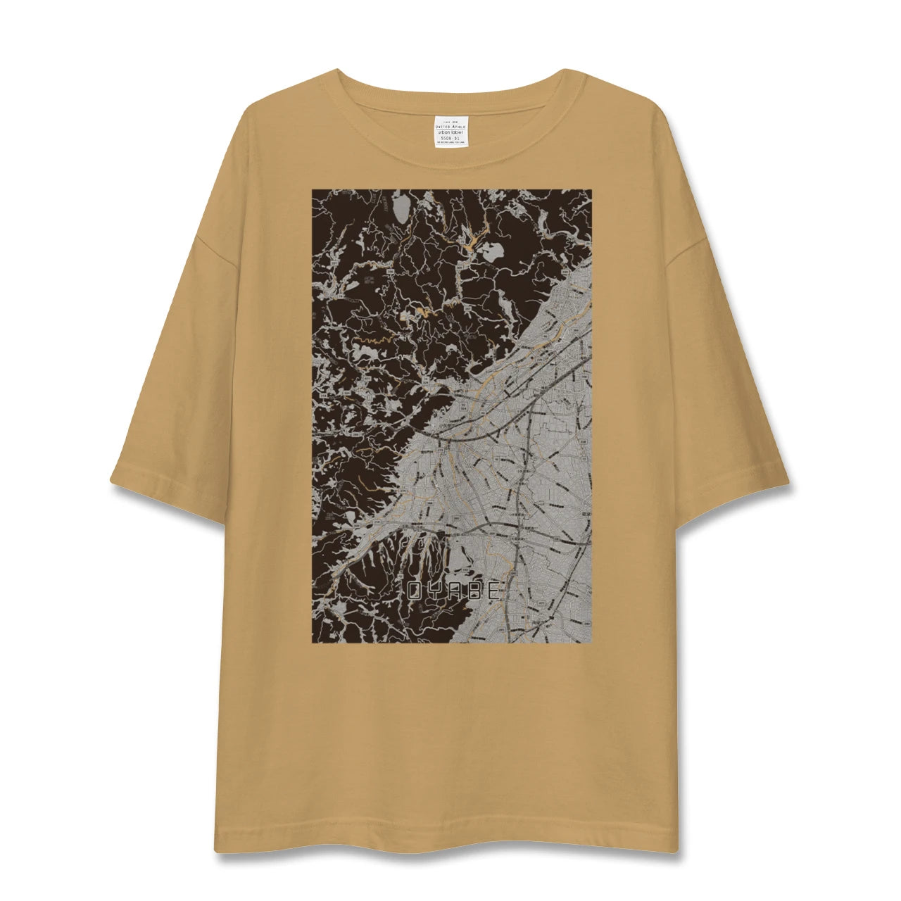 【小矢部（富山県）】地図柄ビッグシルエットTシャツ