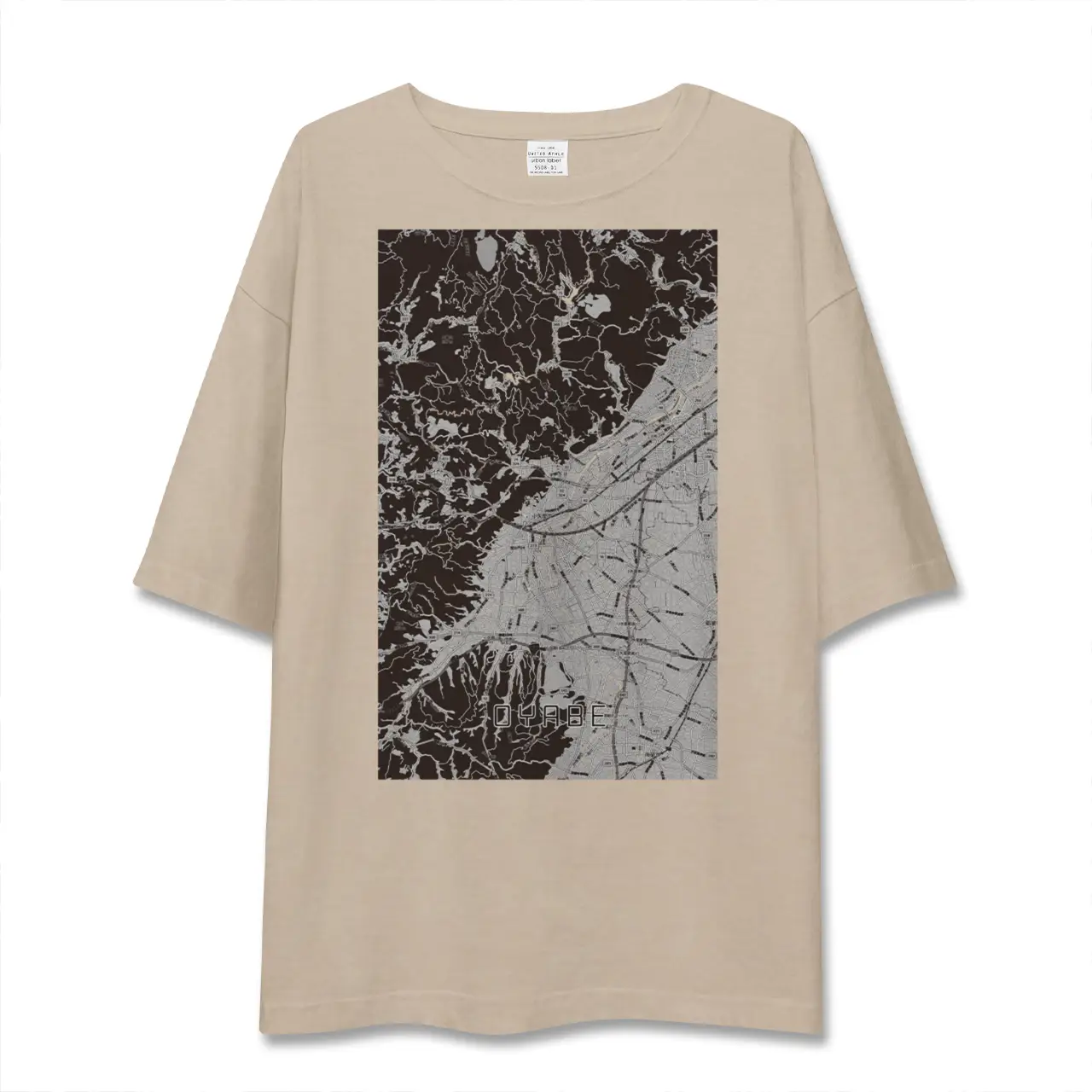 【小矢部（富山県）】地図柄ビッグシルエットTシャツ