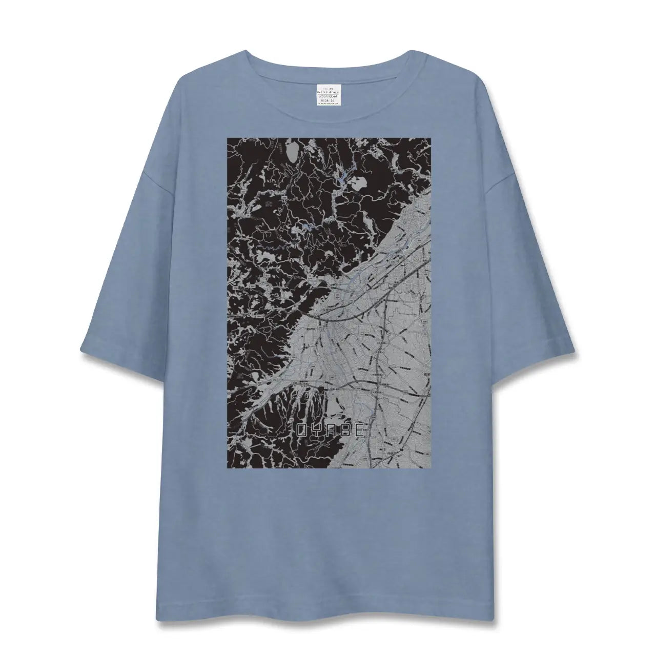 【小矢部（富山県）】地図柄ビッグシルエットTシャツ