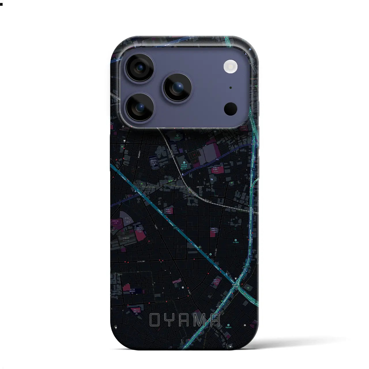 【大山（東京都）】地図柄iPhoneケース（バックカバータイプ）