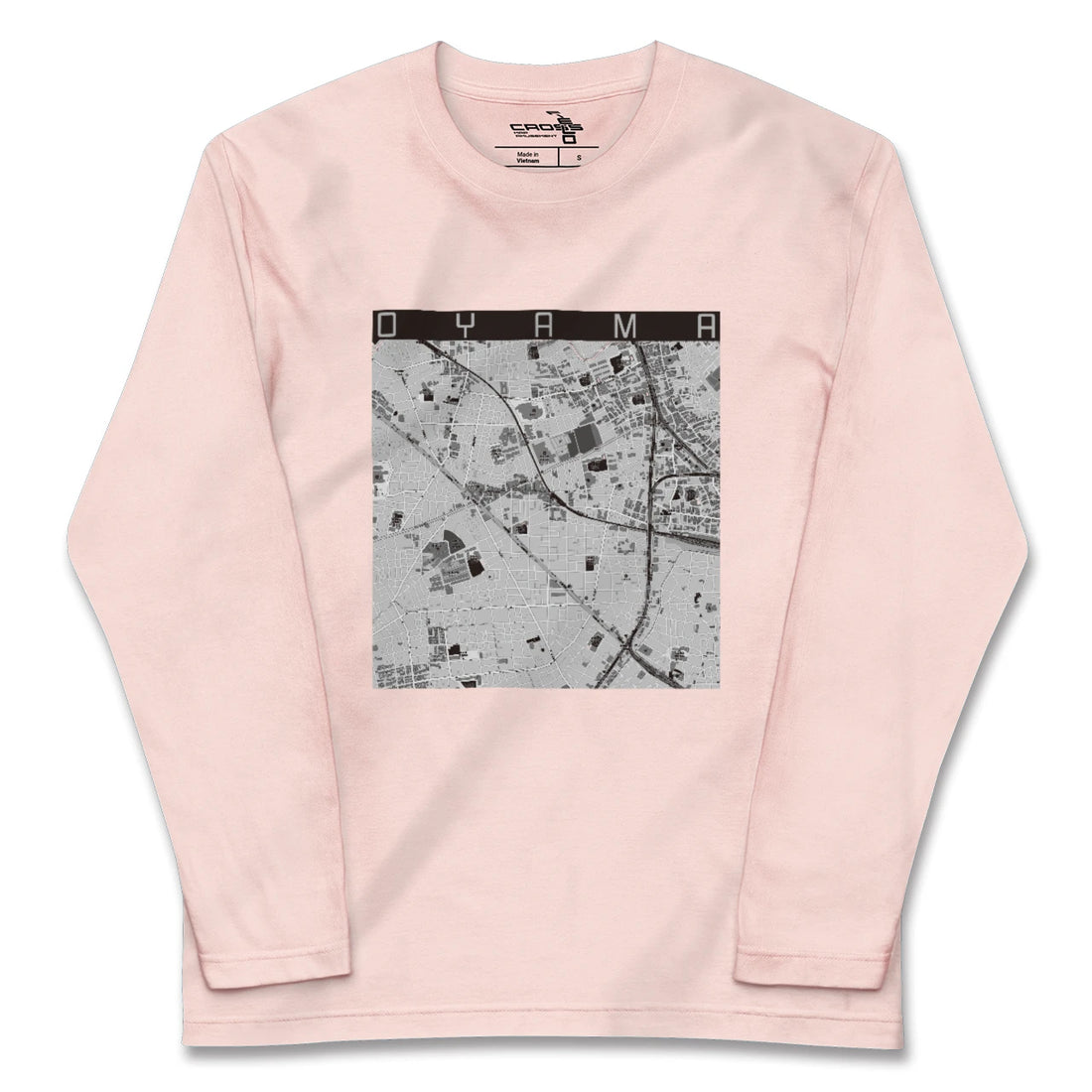 【大山（東京都）（東京都）】地図柄ロングスリーブTシャツ