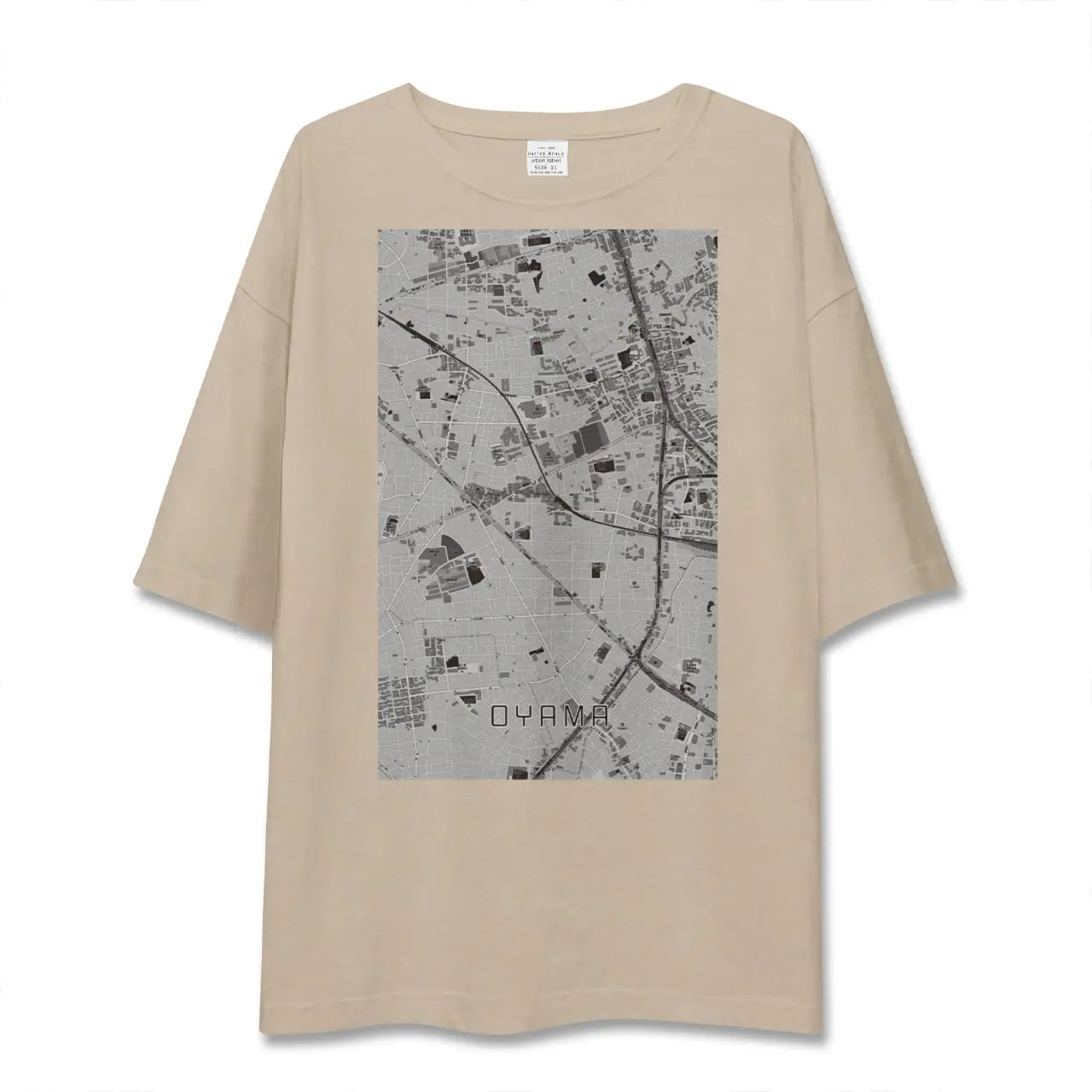 【大山（東京都）（東京都）】地図柄ビッグシルエットTシャツ