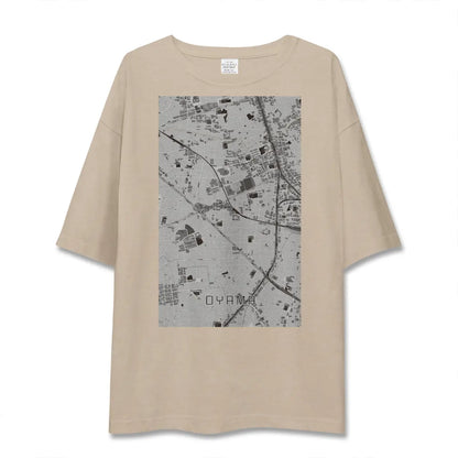 【大山（東京都）（東京都）】地図柄ビッグシルエットTシャツ